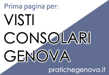 Prima pagina con 'Visti Consolari Genova'