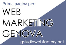 Prima pagina con 'Web Marketing Genova'
