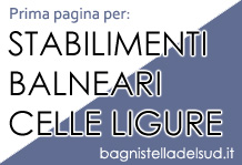 Prima pagina con 'Stabilimenti Balneari Celle Ligure'